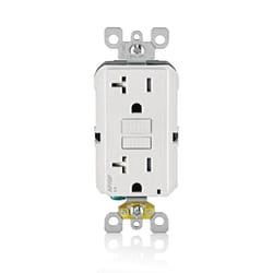 Leviton 20 amps 125 V Tamper Resistant White AFCI/GFCI Dual Function Outlet 5-20R 1 pk