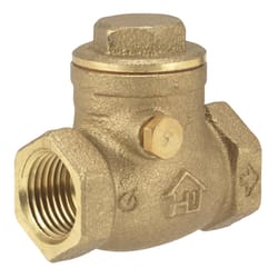 Homewerks 1-1/4 in. D X 1-1/4 in. D FIP Brass Swing Check Valve