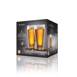 Final Touch 17 oz Clear Crystal Beer Glass Gift Set