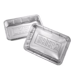 Weber Aluminum Drip Pan 13.1 in. L X 9.1 in. W For Weber