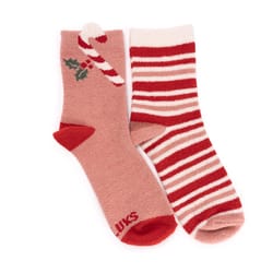 Muk Luks Women's Cozy Holiday One Size Fits Most Novelty Socks Assorted