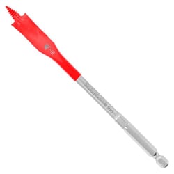 Diablo 7/16 in. X 6 in. L High Speed Steel Clean Wood Spade Bit Hex Shank 1 pk