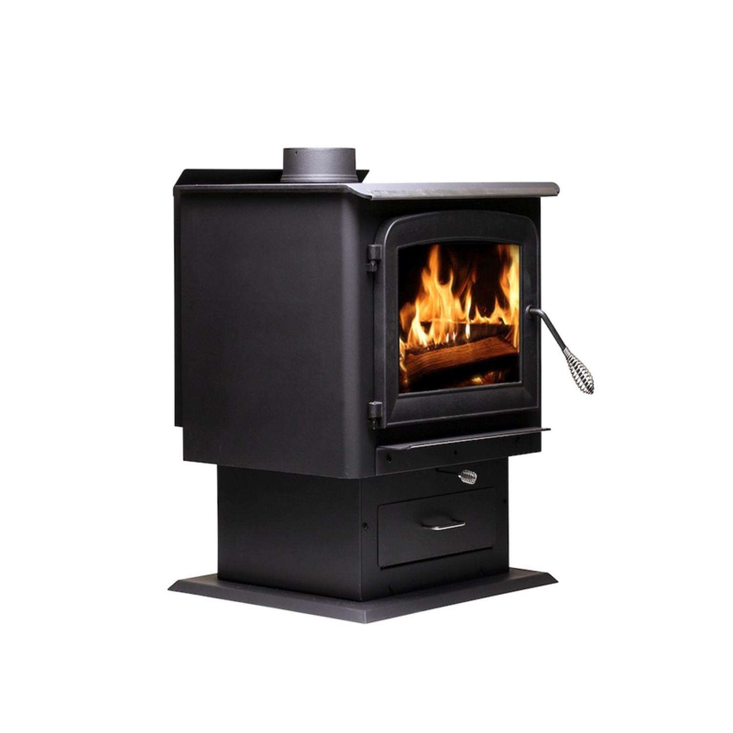US Stove Ashley Hearth EPA Certified 2500 sq ft Pedestal Wood Burning Stove  - Ace Hardware