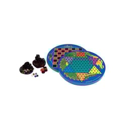 Schylling Tin Chinese Checkers Multicolored 2 pc