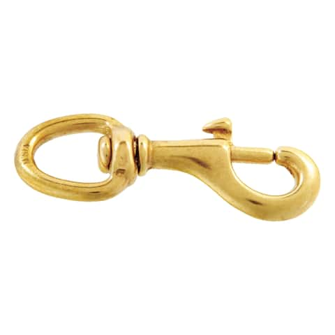 1in Snap Hook Brass 2pk