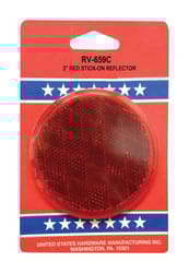 US Hardware Red Reflector 1 pk