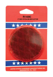 US Hardware Red Reflector 1 pk