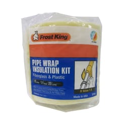 Frost King 6 in. W X 25 ft. L X 1/2 in. 1.6 Unfaced Fiberglass Pipe Insulation Wrap Roll 12.5 sq ft