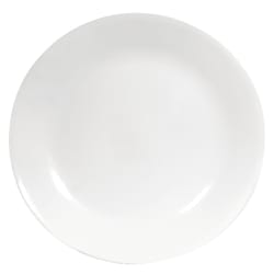 Corelle White Glass Winter Frost White Dinner Plate 10-1/4 in. D 1 pk