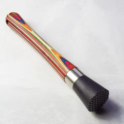 Totally Bamboo Marrakesh Multicolored Stainless Steel/Wood Muddler