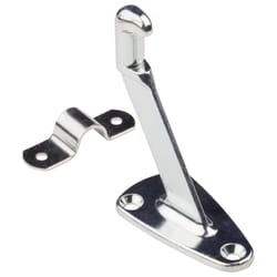 National Hardware Silver Zinc Die Cast w/Steel Strap Handrail Bracket 2.13 in. L 250 lb