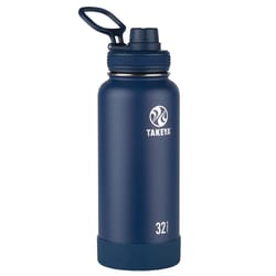 Takeya Actives 32 oz Midnight BPA Free Double Wall Insulated Water Bottle