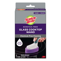 3M Scotch-Brite Non-Scratch Sponge Wand For Glass Cooktop 3 pc