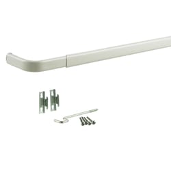 Kenney Enamel White Curtain Rod 48 in. L X 86 in. L