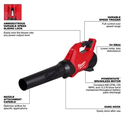 Milwaukee M18 FUEL 3017-20 120 mph 500 CFM 18 V Battery Handheld Leaf Blower Tool Only