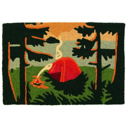 Jellybean 20 in. W X 30 in. L Multi-color Lakeside Glamping Polyester Accent Rug