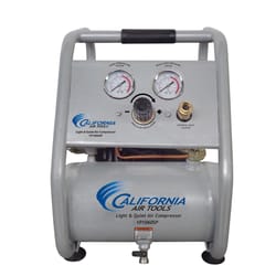 California Air Tools Ultra Quiet 1 gal Horizontal Portable Quiet Air Compressor 120 psi 0.6 HP