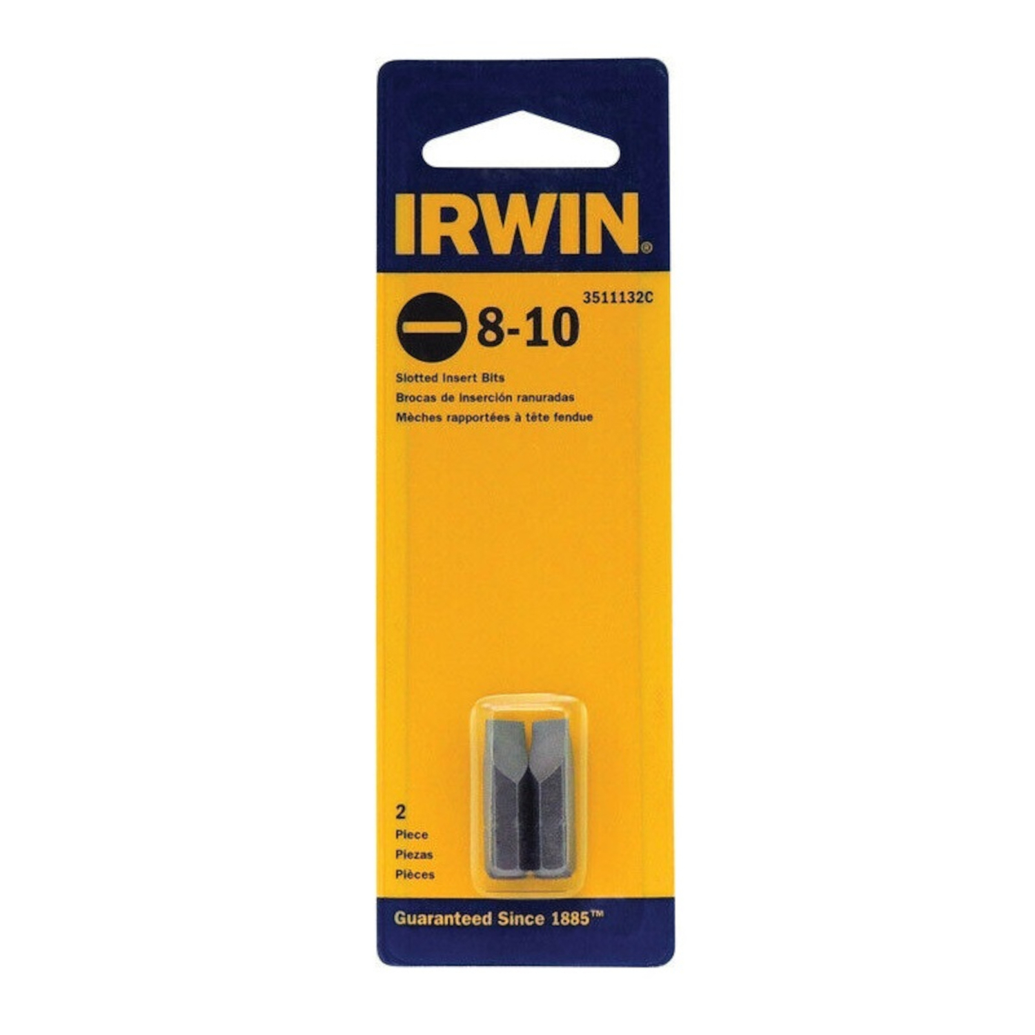 Irwin Slotted #8-10 X 1 in. L Insert Bit S2 Tool Steel 2 pc - Ace Hardware