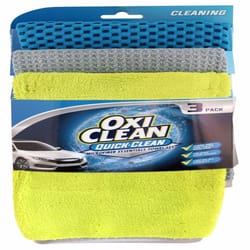 OxiClean 14 in. L X 14 in. W Microfiber Cleaning Cloth 3 pk