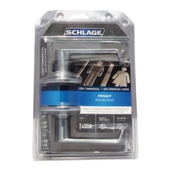 Schlage Elan Satin Chrome Privacy Lockset 1-3/4 in.