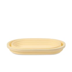 Mrs. Anderson's Baking Beige Silicone Oval Proofing Basket