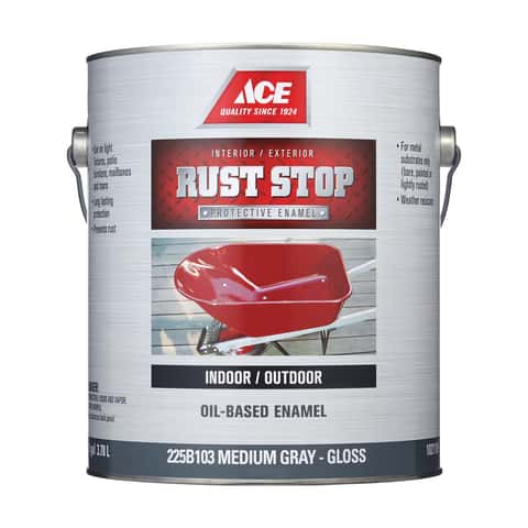 Rust-Oleum Stops Rust Indoor and Outdoor Semi-Gloss White Oil-Based  Protective Paint 1 qt - Ace Hardware