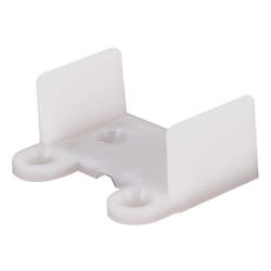 Prime-Line White Plastic Sliding Door Guide 1 pc
