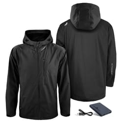 ActionHeat XL Men's Rain Jacket Black