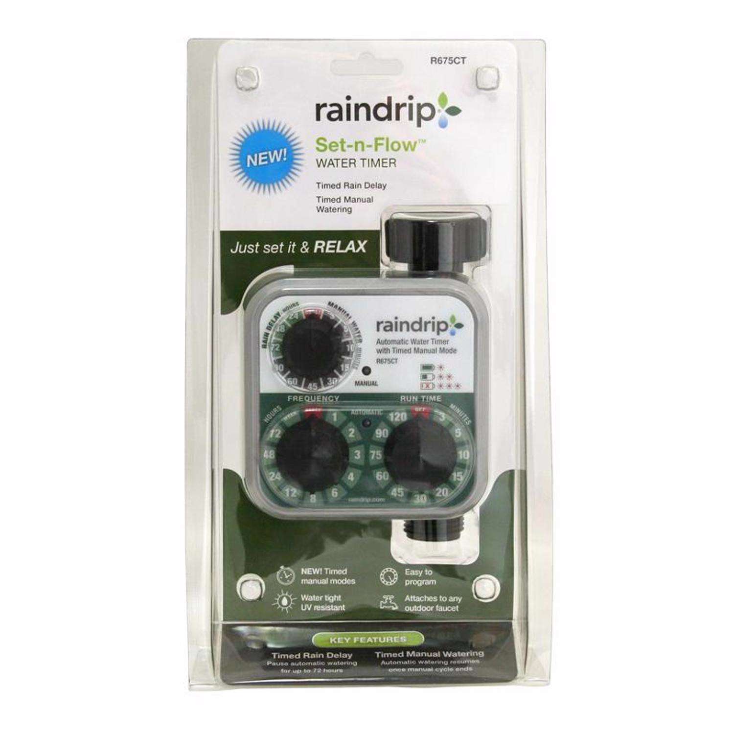 Raindrip R675CT Analog 3-Dial Water Timer 1 Multi 