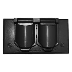 Sigma Electric Rectangle Metal 1 gang 2.83 in. H X 4.57 in. W Horizontal Duplex Cover