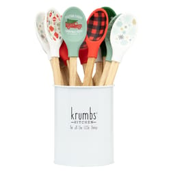 Krumbs Kitchen Assorted Silicone/Wood Mixing Spoon 0.15 oz