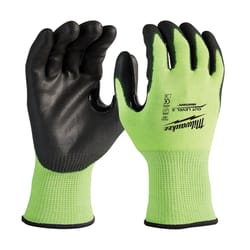 Milwaukee Smartswipe Dipped Gloves High-Vis Green L 1 pair