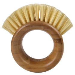 Full Circle The Ring 3.74 in. W Medium Bristle 3.54 in. Bamboo Handle Vegetable Brush