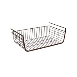 Spectrum Ashley 10.25 in. L X 17 in. W X 5.8 in. H Bronze Shelf Basket