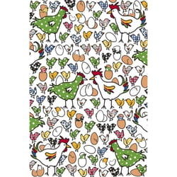 Swedish Treasures Multicolored Cotton Chicken Coop Tea Towel 1 pk