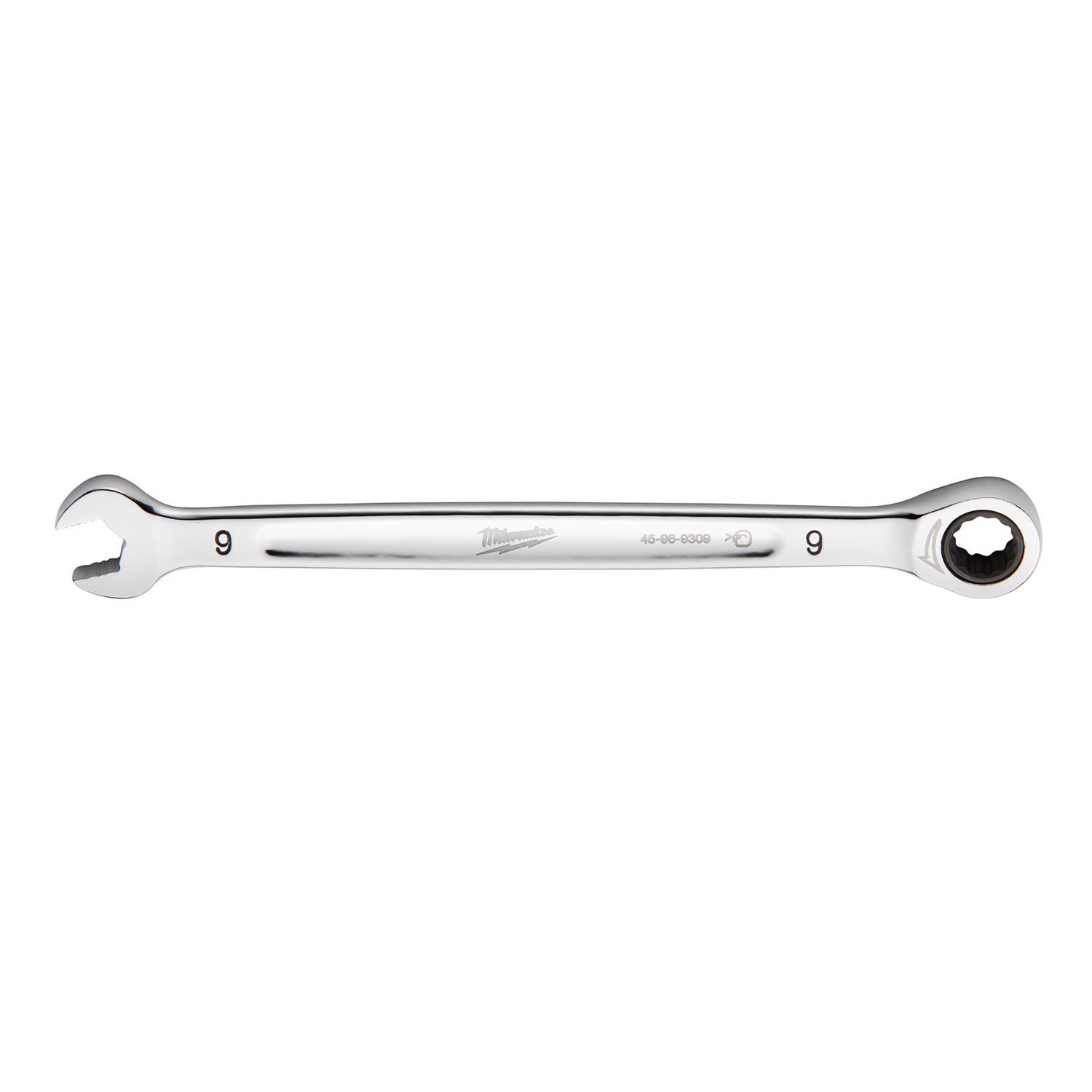 Milwaukee 9 mm X 9 mm 12 Point Metric Ratcheting Combination Wrench 6.14 in. L 1 pc