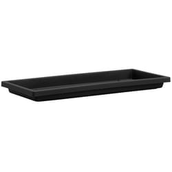 HC Companies 1.38 in. H X 30 in. W X 30 in. D Plastic Venetian Flower Box Tray Black