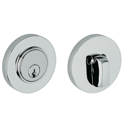 Baldwin Estate Polished Chrome Brass Single Cylinder Deadbolt