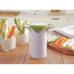 Gia's Kitchen Green/White Plastic Food Chopper