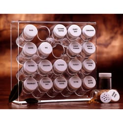 Prodyne Clear Acrylic Spice Rack 20 bottle