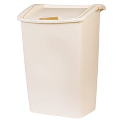 Rubbermaid Commercial Products 15- Gallons Beige Plastic Commercial Kitchen  Trash Can with Lid Indoor in the Trash Cans department at