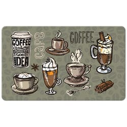 Americo Home Eversoft 18 in. W X 30 in. L Multi-Color Coffee's A Good Idea Anti-Fatigue Mat