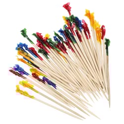 Chef Craft Assorted Wood Frilled Picks