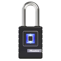 Master Lock 4901DLH Biometric Padlock 4 in. H X 2-7/32 in. W X 1 in. L Metal Resettable Combination