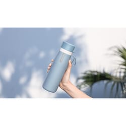 Philips 18.6 oz Greyish Blue BPA Free Filtered Water Bottle