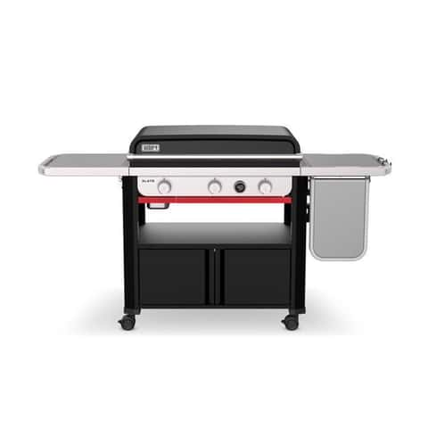 Weber Slate Rust Resistant 3 Burner Liquid Propane Outdoor Griddle Black 30 IN ACE EXCLUSIVE