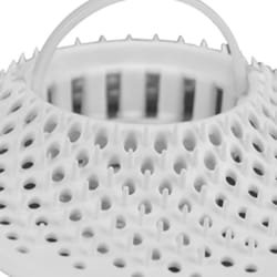Ace White Plastic Hair Snare Drain Cover