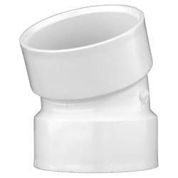 Charlotte Pipe Schedule 30 3 in. Hub X 3 in. D Hub PVC Elbow