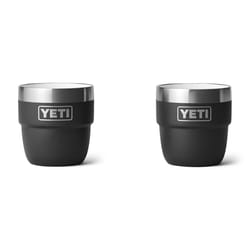 YETI Rambler 4 oz Black BPA Free Insulated Tumbler