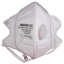 SoftSeal N95 Multi-Purpose V-Fold Disposable Respirator Valved White L 3 pk